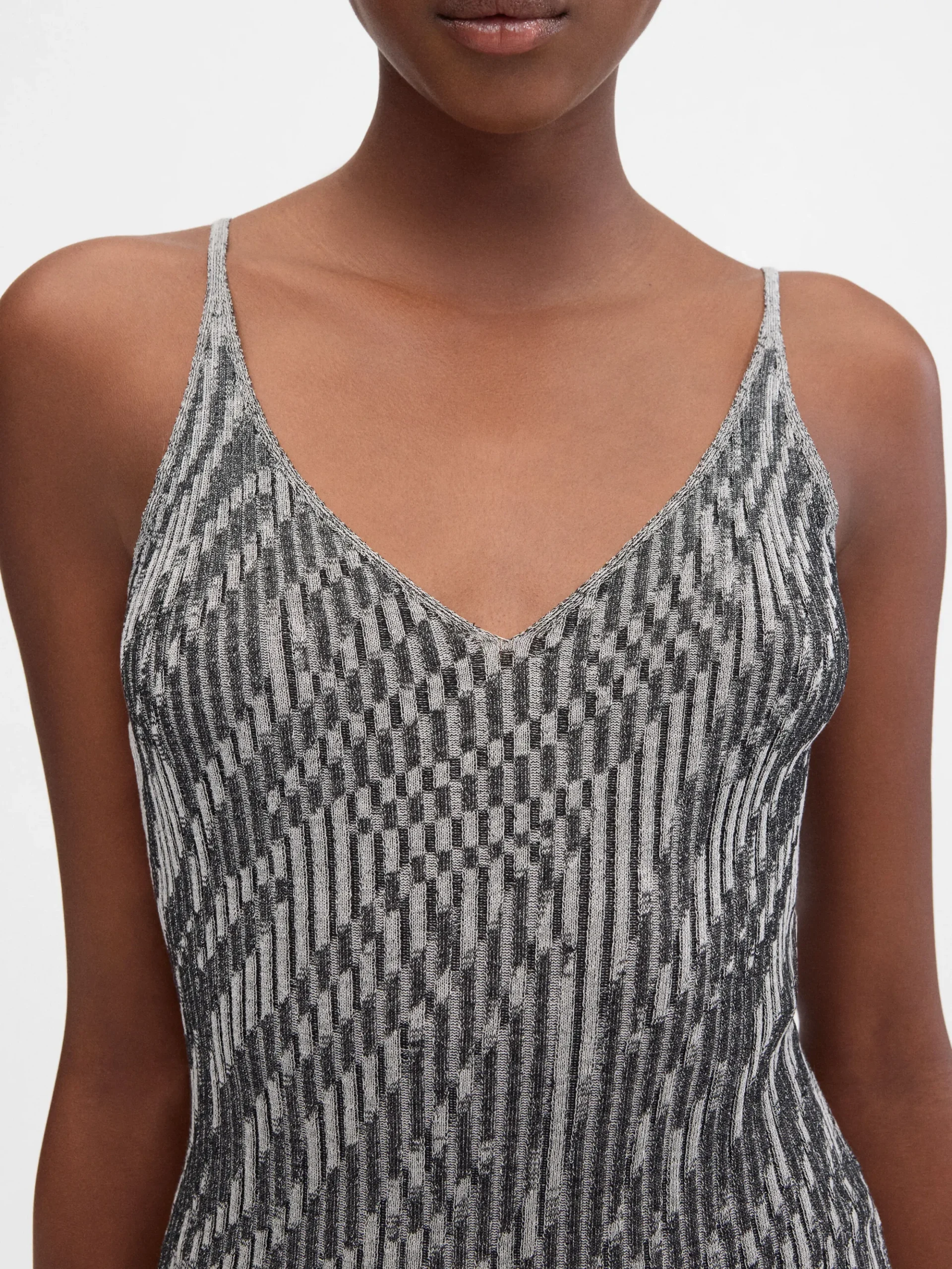 La mini robe maille Zebra