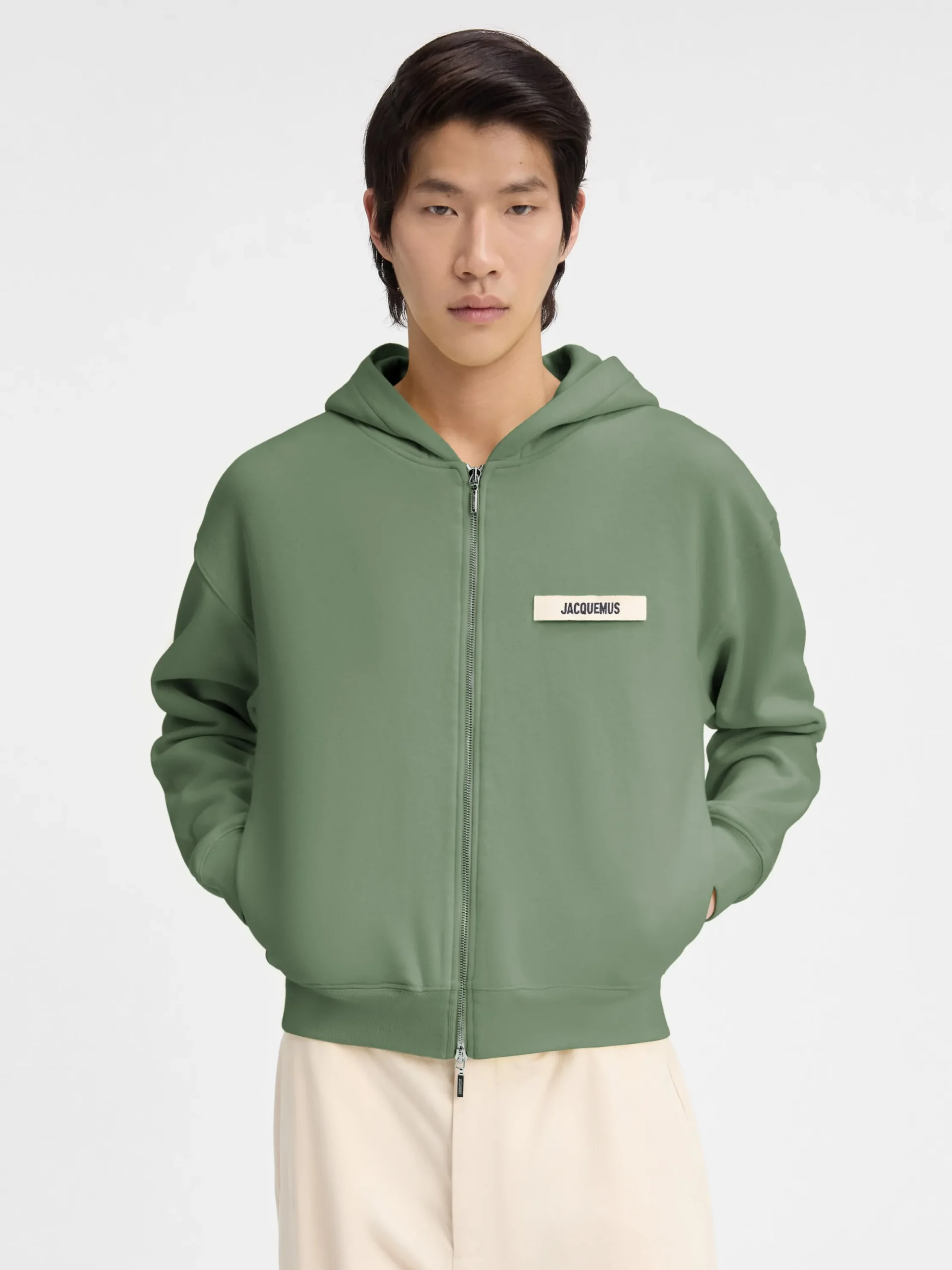 Le hoodie Gros Grain zippé