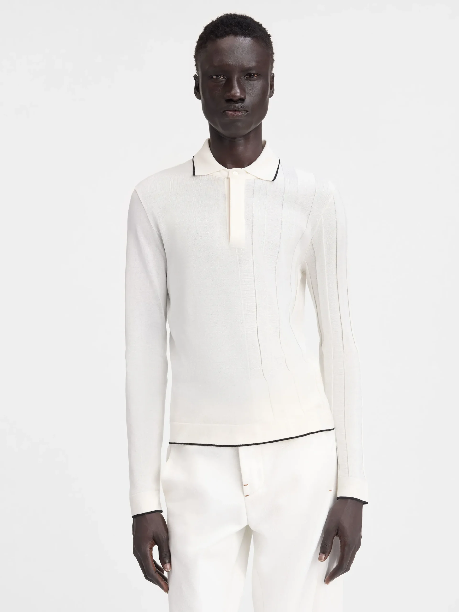 Le polo Tricot manches longues
