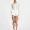 Le short maille pliss&eacute;